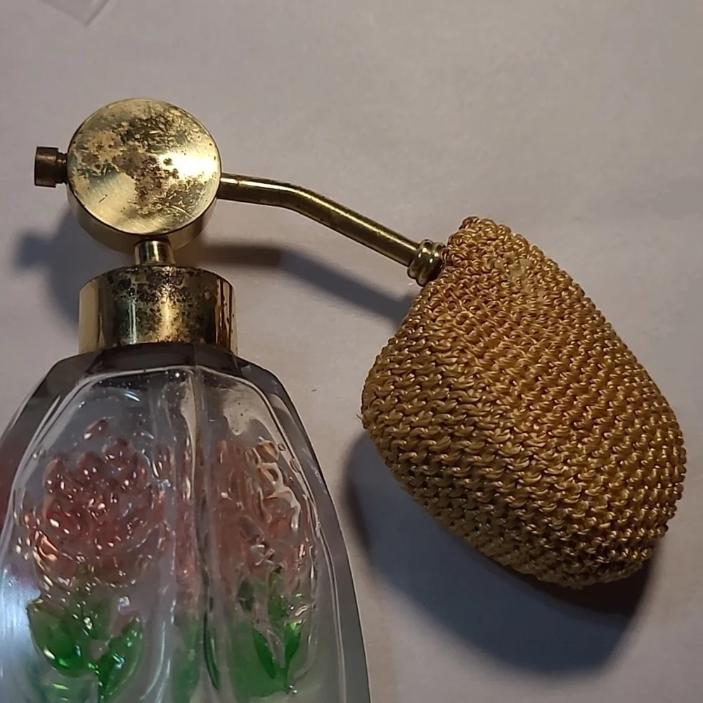 Women's Vintage I. W. Rice Hand Cut Perfume Bottle